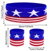 baotongle 12pcs American Flag Sports Headband and Wristband Set Striped