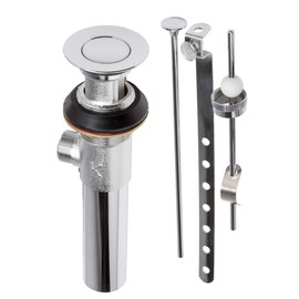 Plumb Pak PP820-77 Bathroom Sink Mechanical Pop Up Drain, No Size, Polished Chrome, 24 Count