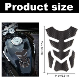 WMUVAZA Tank Pad 3D Motorcycle Tank Protection, Pack of 2 Tank Pad Tank Protection Tank Sticker for Motorcycle, Tank Pad 3D Motorcycle Tank Protection, Tank Pad Tank Protection Tank Sticker for