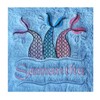 Mermaid Tails (1372) - Embroidered Lightweight Plain Fleece Baby Blanket