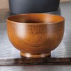 J-kitchens Miso Soup Bowl Heat Resistant Wooden Style Okonomi Bowl