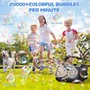 Automatic Bubble Machine Upgrade Bubble Blower with 2 Fans, 20000+