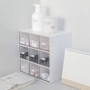 AIMALL Compact Drawer Storage Organizer, Clear Plastic Desktop Box, 9"