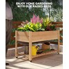 Hipicute Gardening 48x24x32-Inch Wooden Raised Garden Bed with Legs, with
