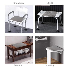 SOKHOND Shower Seat Cushion, Bath Chair Cushion, Bathtub Cushion for Soaking Tub, Shower Pad Non Slip, Shower Safety Mat, Sauna Seat Cushion, Shower Bench Pillow for Sitting