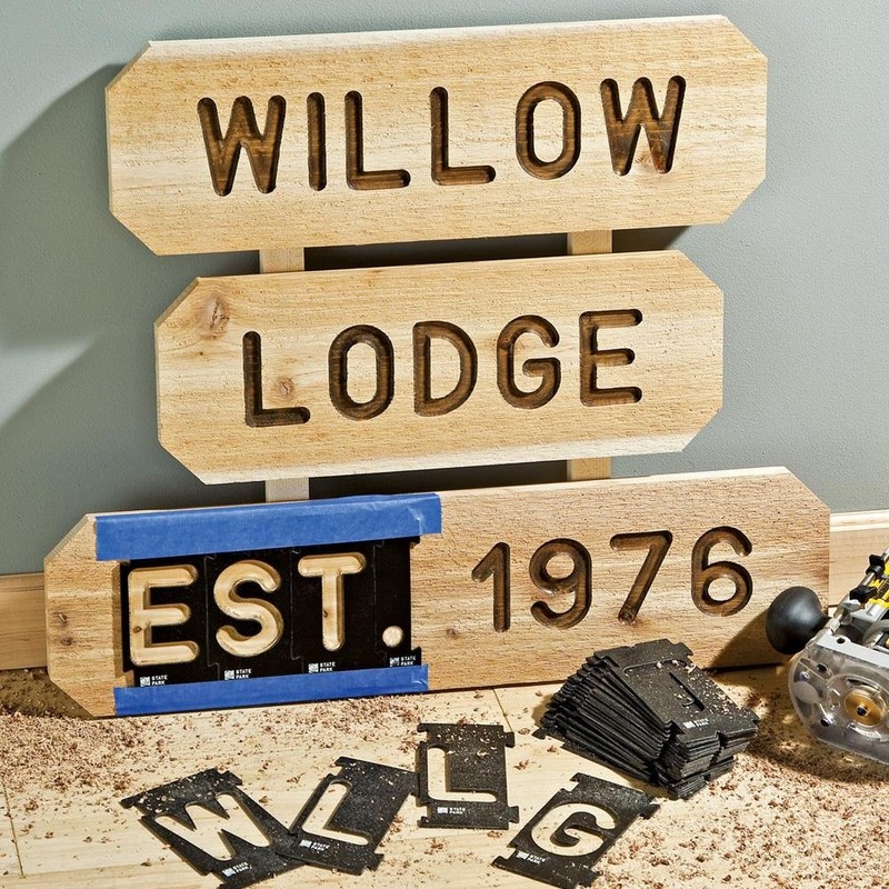 Rockler Router Letter Template Set (3-3/8” - 99 Pieces) –