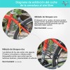 Candado Cadena Gomia Negro 1.2m Combinación Para Bicicleta Moto VRVALUE