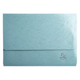 Exacompta - Ref 48222E - 1928 Collection - Document Wallets - Suitable for A4 Documents, Holds Up To 300 Sheets, 265gsm Premium Pressboard - Tropical Blue (1 item)