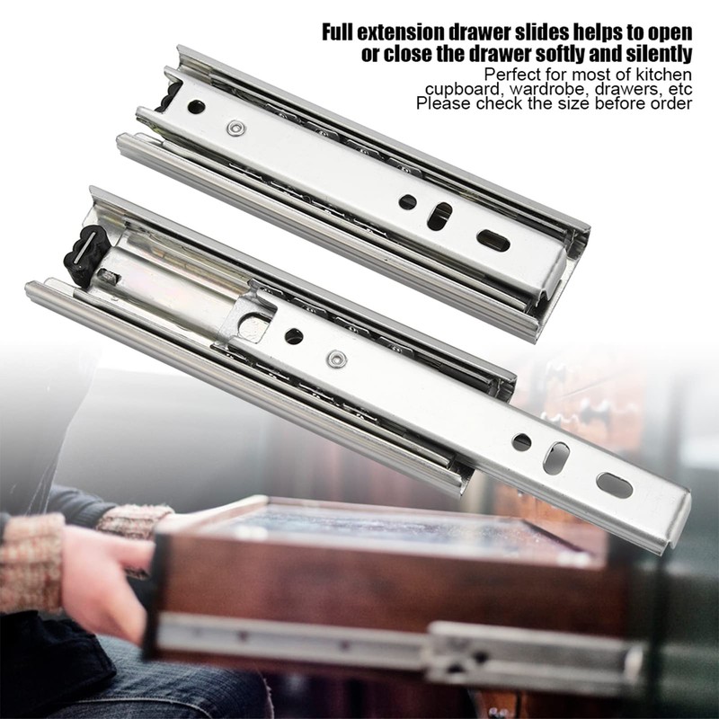 DDBSUN 2pcs 5in Mini Short Drawer Slides Furniture Guide Rail