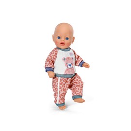 BABY born Jogging Suit, Cosy Leopard-Themed Outfit for 36cm Doll, 838112 Zapf Creation