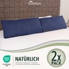 NatureMark Pack of 2 Jersey Cushion Covers, Side Sleeper Pillows,