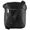 VISCONTI Toscana Collection Colt Leather Messenger Bag TC66 Black