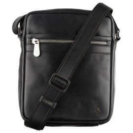 VISCONTI Toscana Collection Colt Leather Messenger Bag TC66 Black