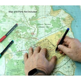 MTT PL - Vui-Tui Map Marking Protractor for Military map Marking, Angle Measurements and map Plotting for Outdoor Navigation, Hiking, Orienteering and Survival.