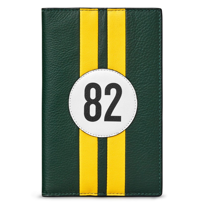 Yoshi Race Car Livery #82 Leather Golf Scorecard Holder, for
