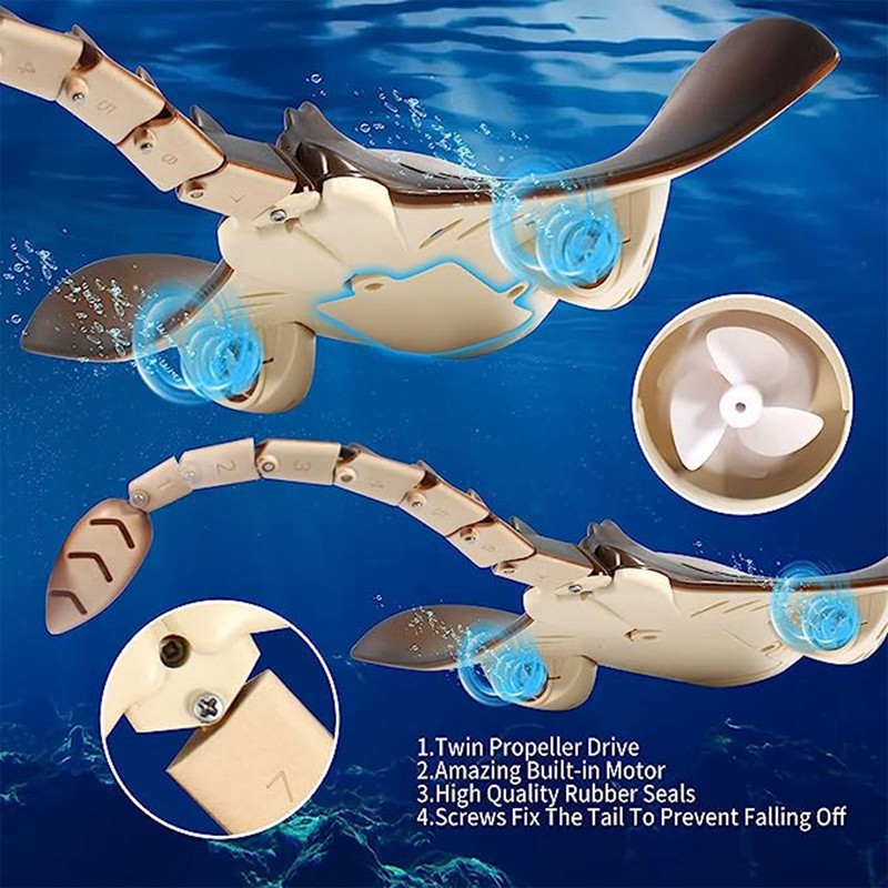 Simulation Devil Fish 18005 2.4G Remote Control Boat Waterproof Electric