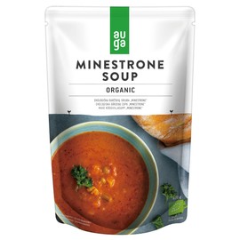 Acor AUGA Minestrone 14.1 oz (400 g) Mussoo Vegetable Soup Additive-Free Organic Vegetables Organic JAS Pouch, Vegan Compatible, Allergen Free, Mail-bin