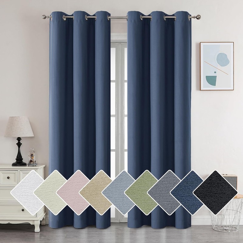 Aiyufeng Nika - Cortinas 100 opacas de 45 pulgadas de