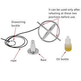 Gyroscope, Gyroscope Balance Toy Silver Relieve Anxiety for Boys and Girls for Adults