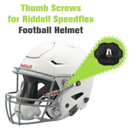 Football Helmet Thumb Screws,Replace for Riddell SpeedFlex Chinstrap Thumb Screws by FreeCat,Secure Youth Football Helmet Chin Straps to Prevent Head Injuries-Black,4 Pack