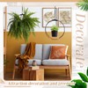 Geelin 4 Pack Plant Hanger with Wood Base Hanging Window