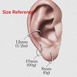 Twolobes Septum Rings Hoop,10PCS 16G/1.2 * 8mm Gold Surgical Stainless Steel Segment Nose Rings with diamond, Cartilage Clicker Hoop Earrings for Rook, Daith, Tragus, Hypoallergenic