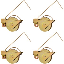 4 Pack Sliding Screen Door Rollers Tension Spring Fits for Arcadia Doors 1-1/4" Concave Steel Ball Bearing Roller Replaces B 515, B 714, B 796 Suitable for Top & Bottom Installation