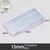 Audiofan Door Stopper Rubber Transparent Flexible Sliding Door Swing Wedge