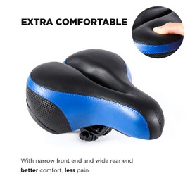 eBikeling Bike Seat - Comfort Men & Women Padded & Shock Absorbing - Durable Seat Cushion