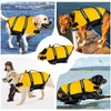 FainFun Dog Life Jacket, Orange, for Small and Large Dogs,