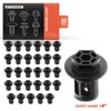 A-Premium 30 PCS Nylon Undercover Nut Car Retainer Fastener Push