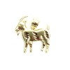 UNBRANDED New 10k yellow Gold Goat Pendant charm diamond cut