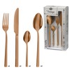 Amefa 9385AEAFV2B60 Square 16 Piece Copper Cutlery Set