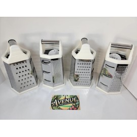 Phantom Chef Stainless Steel 6-Side Food Grater Slicer Shredder Vegetable Cheese