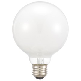 Ohm (OHM) LB-GL9640K-WN 06-0862 Electric Incandescent Incandescent Bulb Ball Bulb Filament Bulb Long Life E26 40W Shape G95 White Dimmable