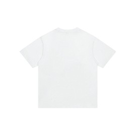 SOLY HUX Men's Graphic Tees Y2K Baggy Shirts Unisex Oversized Tshirts Figure Print 90s Vintage Streetwear Tops White Letter Large