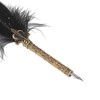 Quill Pen Set Retro Elegant Exquisite Pattern Smoothing Writing Feather