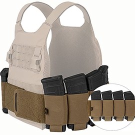 PETAC GEAR Elastic Cummerbund for Vest Quick Release Mounting Strap Tactical Stretch Cummerbund with 8 x Pouches for FCPC LBT LBX (Set)…… ( CB)