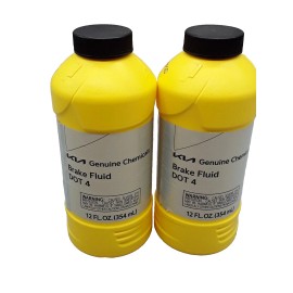 KIA Lot Of 2 Kia Genuine Chemicals, Brake Fluid DOT 4, 11 FL.OZ.