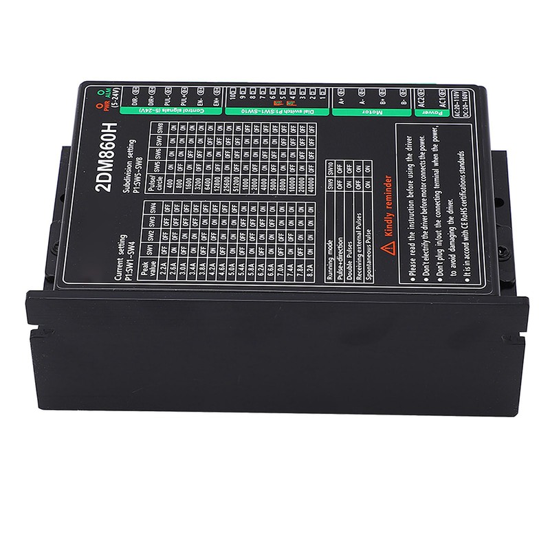 Digital Stepper Motor Driver 2 Phase 16 Subdivisions 16 Currents