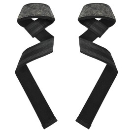 Ripples - Correas de levantamiento de pesas minimalistas negras de 26 pulgadas, para entrenamiento de potencia, para levantamiento de pesas, gimnasio, peso muerto, entrenamiento