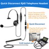 Callez RJ45 Telephone Headset with Microphone Noise Cancelling, Mono Quick