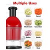 Food Chopper, Hand Chopper Dicer Easy to Clean, Manual Slap