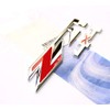Yoaoo 2Pack OEM Chrome Red Z71 4x4 Emblems Badges Compatible