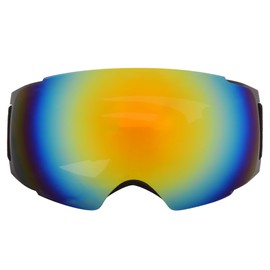 Outdoor Magnet Double Layer Antifog Skiing Goggles for Climbing Snowboardinggolden lens