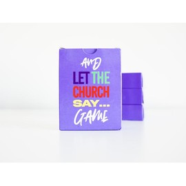 And Let The Church Say Game- Fun Christian Card Game with Thought Provoking Topics for Game Nights Bible Studies Conversation Starter or Icebreakers