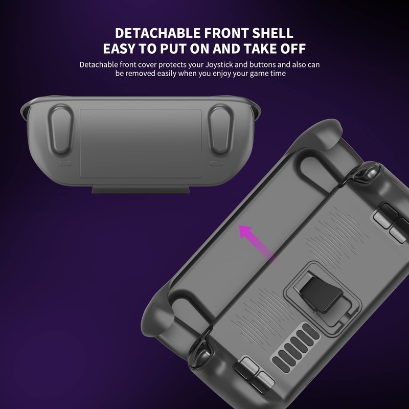 EJGAME Upgraded Ultra Slim TPU Protective Case with Front Cover