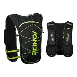 Mochila de hidratación de 5 litros, chaleco de hidratación para correr, ciclismo, senderismo, maratón, carrera, ultra claro, color negro solo 4.2 onzas