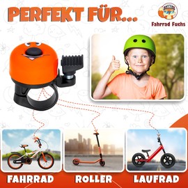 Children's Bicycle Bell - Smiley - Funny Bicycle Bell Girls, Bicycle Bell Children's Bike, Bell Bicycle Children and Balance Bike - Rings Loud, Easy Assembly