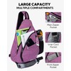 WATERFLY Sling Bag Sling Backpack Small Crossbody Shoulder Bag for
